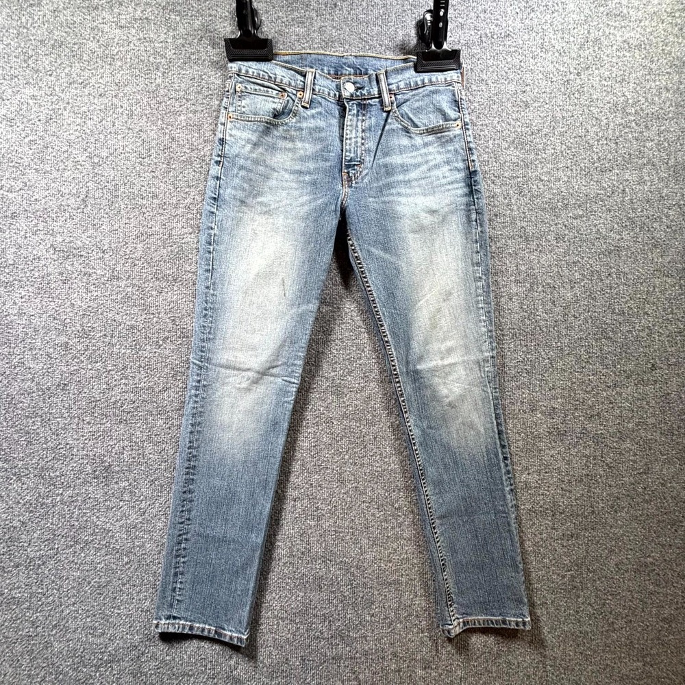 Levis 511 Jeans Mens 31x30 Blue Denim Light Wash Slim Straight Leg Streetwear